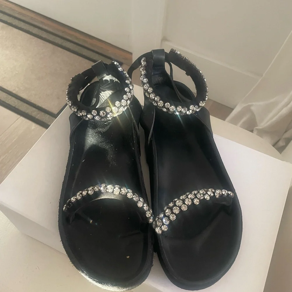 Isabel Marant Mellon Sandals with Sparkling Rhinestones - Picture 10 of 10